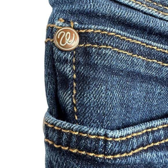 Wrangler Bootcut Jeans Women Sz 3/34 Dark Denim Low Rise Western Cowgirl Classic - Picture 9 of 11
